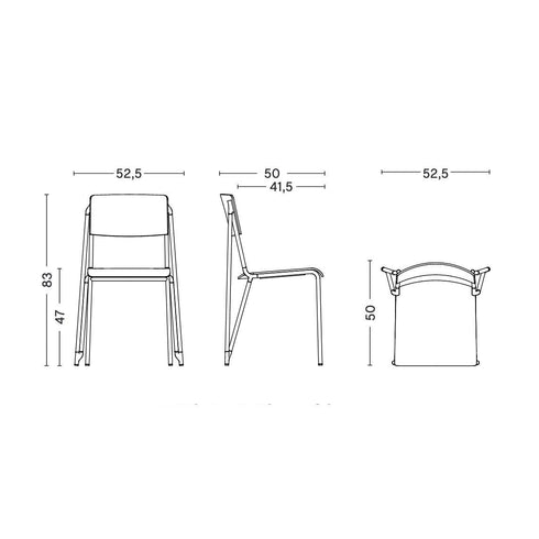 Petit Standard Chair Black