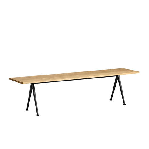 Pyramid 12 Bench Black Base 190x40cm