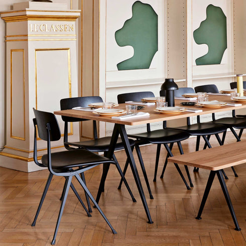 Pyramid 12 Bench Black Base 190x40cm