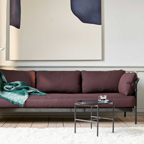 Rebar Side Table Marble Ø45cm