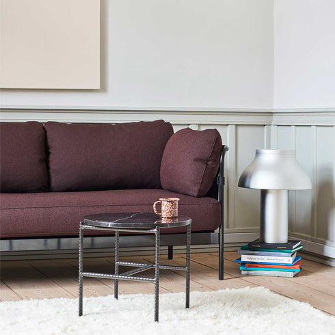 Rebar Side Table Marble Ø45cm