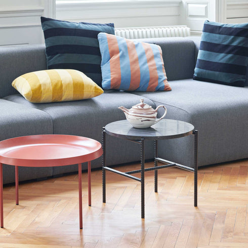 Rebar Side Table Marble Ø45cm