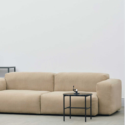 Rebar Side Table Marble Ø45cm