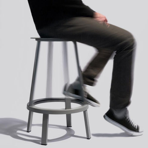 Revolver Bar Stool Low