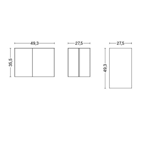 Slit Side Table Oblong