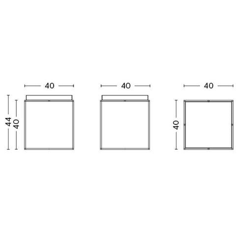 Tray Side Table High Gloss M