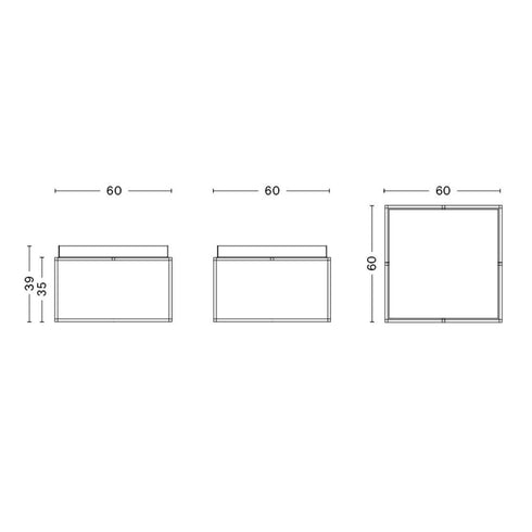 Tray Coffee Table 60x60cm