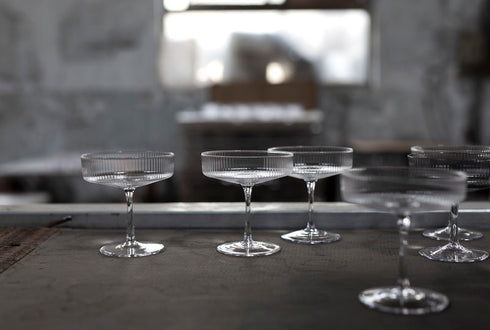 Ripple Champagne Saucer / 2 Pcs