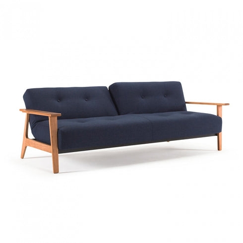 Ample Frej Sofa Bed with Armrests / Oak 232x99cm