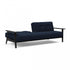 Ample Frej Sofa Bed with Armrests / Black Oak 232x99cm