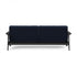 Ample Frej Sofa Bed with Armrests / Black Oak 232x99cm
