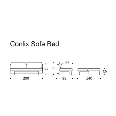Conlix Sofa Bed / Corduroy 200x98cm