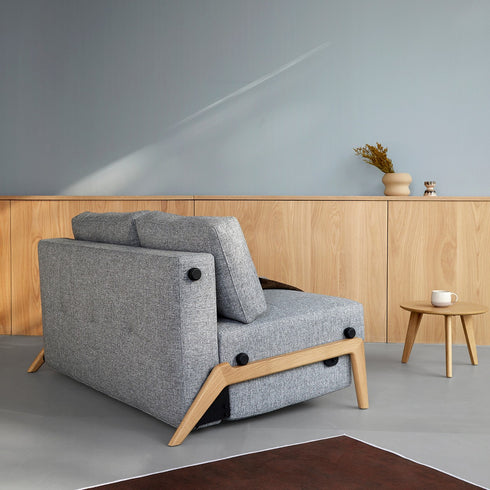 Cubed 02 Sofa Bed Oak / 148x98cm