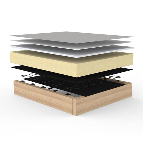 Cubed 02 Sofa Bed Oak / 148x98cm