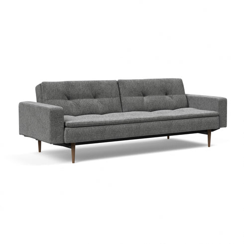 Dublexo Styletto Sofa Bed With Armrests / Dark Wood
