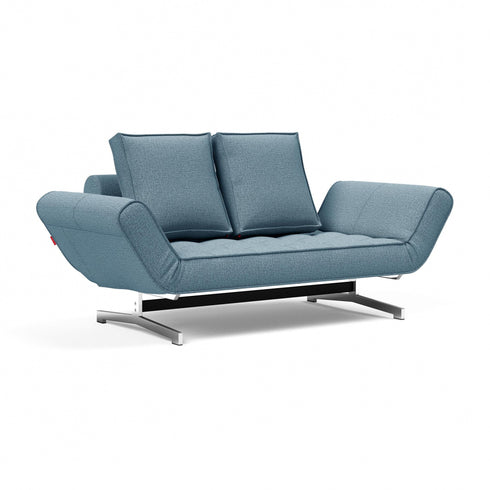 Ghia Sofa Bed Fabric Legs Chromed Steel / 210x93cm