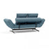 Ghia Sofa Bed Fabric Legs Chromed Steel / 210x93cm