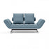 Ghia Sofa Bed Fabric Legs Chromed Steel / 210x93cm