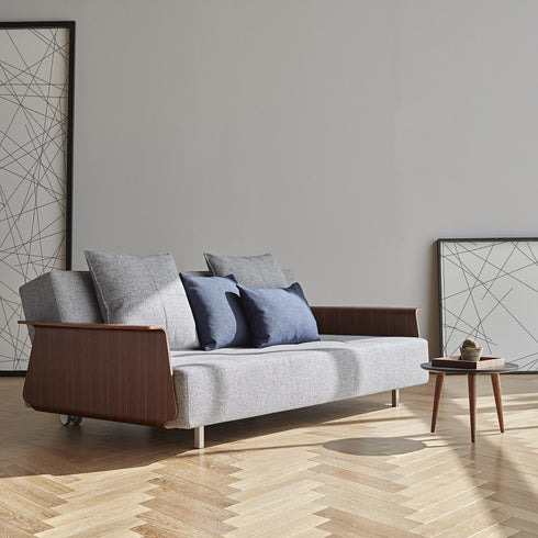 Long Horn Deluxe Excess Sofa Bed with Armrests / 245x114cm