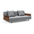Long Horn Deluxe Excess Sofa Bed with Armrests / 245x114cm