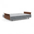 Long Horn Deluxe Excess Sofa Bed with Armrests / 245x114cm