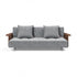 Long Horn Deluxe Excess Sofa Bed with Armrests / 245x114cm