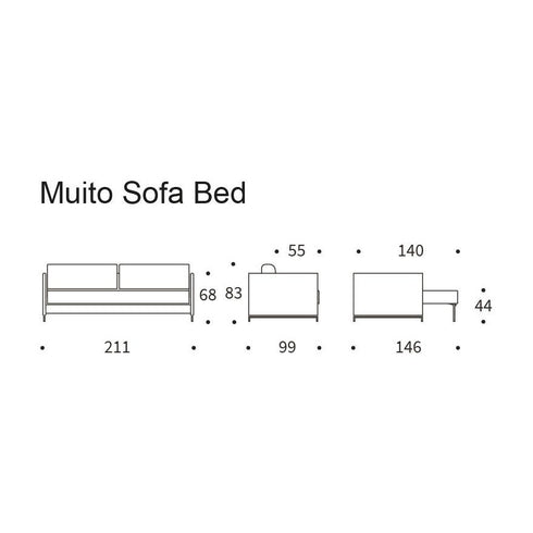 Nordham Sofa Bed / 211x99cm