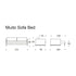 Nordham Sofa Bed / 211x99cm