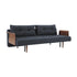 Recast Plus Sofa Bed with Armrests / Legs Dark Wood