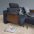 Recast Plus Sofa Bed with Armrests / Legs Dark Wood