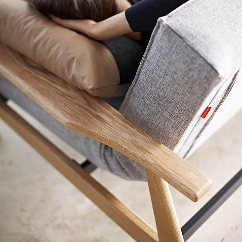 Splitback Frej Sofa Bed / Oak 232x99cm