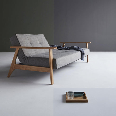 Splitback Frej Sofa Bed / Oak 232x99cm