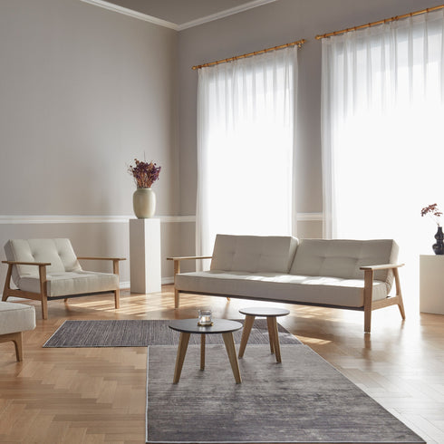 Splitback Frej Sofa Bed / Oak 232x99cm