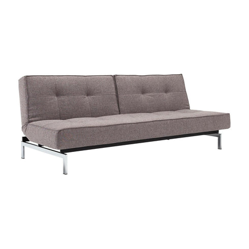 Splitback Sofa Bed / Chrome 210x89cm
