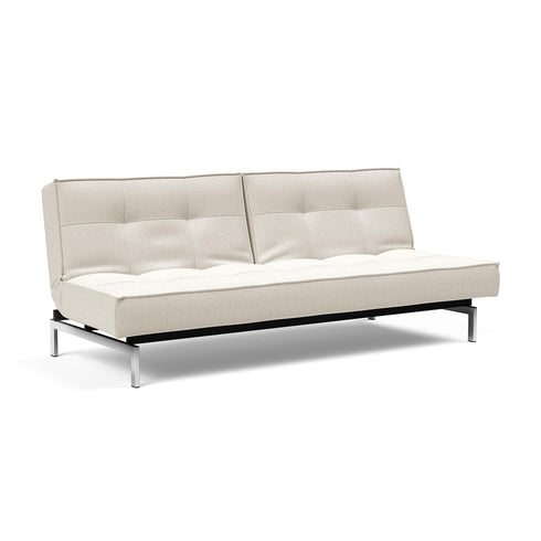 Splitback Sofa Bed / Chrome 210x89cm