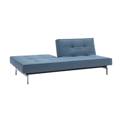 Splitback Sofa Bed / Chrome 210x89cm