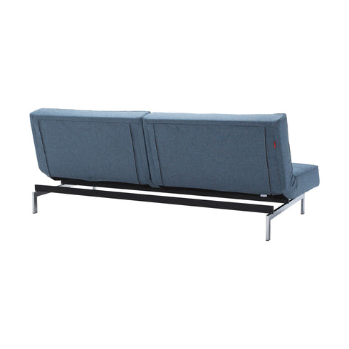 Splitback Sofa Bed / Chrome 210x89cm