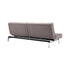 Splitback Sofa Bed / Chrome 210x89cm