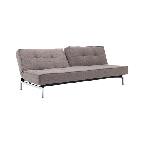 Splitback Sofa Bed / Chrome 210x89cm