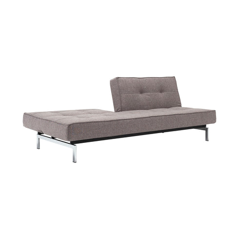 Splitback Sofa Bed / Chrome 210x89cm
