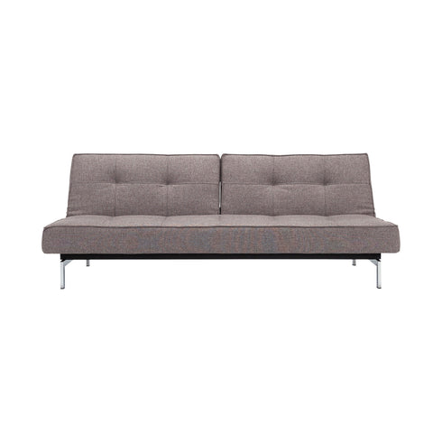 Splitback Sofa Bed / Chrome 210x89cm