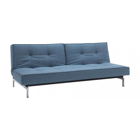 Splitback Sofa Bed / Chrome 210x89cm