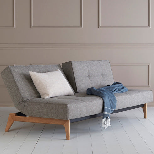 Splitback Sofa Bed / Oak 210x96cm