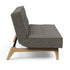 Splitback Sofa Bed / Oak 210x96cm