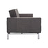 Splitback Sofa Bed with Armrests / Chrome 241x89cm