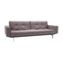 Splitback Sofa Bed with Armrests / Chrome 241x89cm
