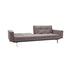 Splitback Sofa Bed with Armrests / Chrome 241x89cm