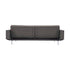 Splitback Sofa Bed with Armrests / Chrome 241x89cm
