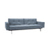 Splitback Sofa Bed with Armrests / Chrome 241x89cm