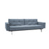 Splitback Sofa Bed with Armrests / Chrome 241x89cm
